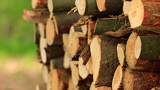 gestapeltes Holz