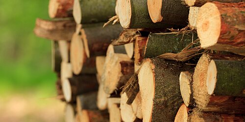 gestapeltes Holz