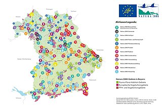 LIFE living Natura 2000 Karte