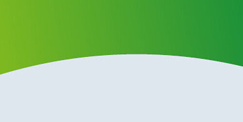 grüne, blaue und gelbe Formen vor grauem Hintergrund